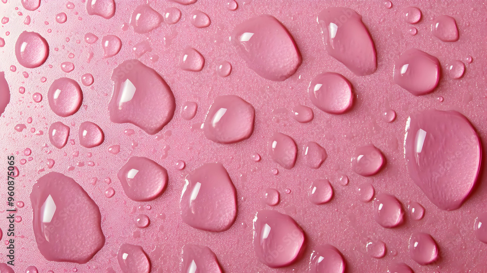 Water Drops on Pink Surface Abstract Background Texture Water Drops on Pink Surface Abstract Background Texture