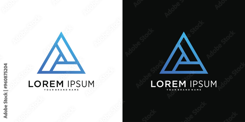 Company logo design elements, abstract triangle. Premium Vector Company logo design elements, abstract triangle. Premium Vector