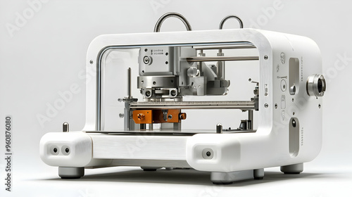 D Printing Machine White Modern High Tech Industrial Design