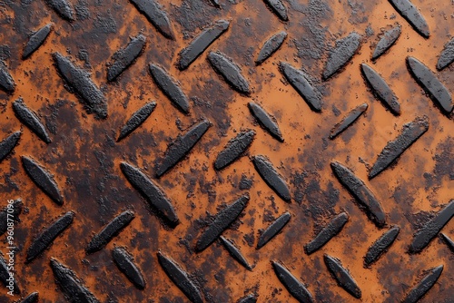 Rusty metal texture background, perfect for industrial and vintage designs.