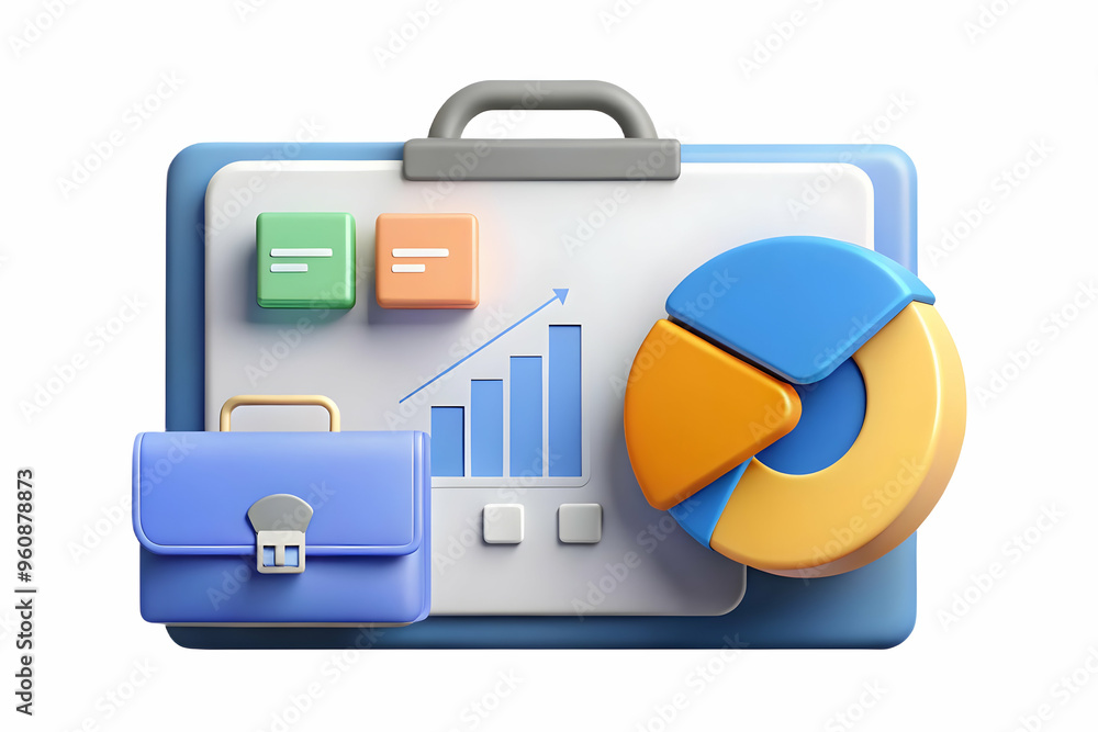Modern Market Segmentation Concept: Flat Briefcase and Pie Chart Border Frame with Ample Copy Space for Targeted Marketing Content - Simple Vector Illustration in Smart Business Tone Modern Market Segmentation Concept: Flat Briefcase and Pie Chart Border Frame with Ample Copy Space for Targeted Marketing Content - Simple Vector Illustration in Smart Business Tone
