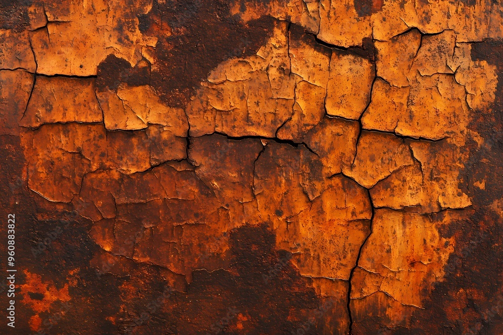 Fototapeta premium Rusty metal texture background, perfect for industrial and vintage designs.