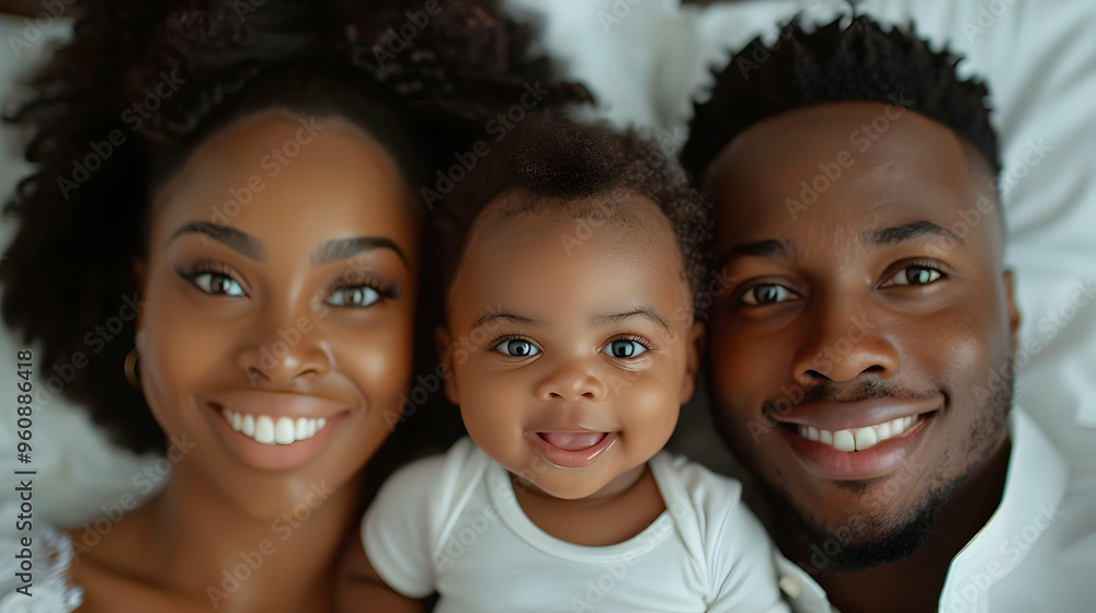 Happy Family Having Fun The Bedroom While They
