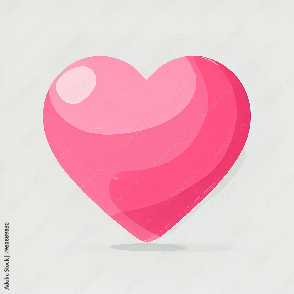 simple clipart icon of a pink heart on a grey background simple clipart icon of a pink heart on a grey background