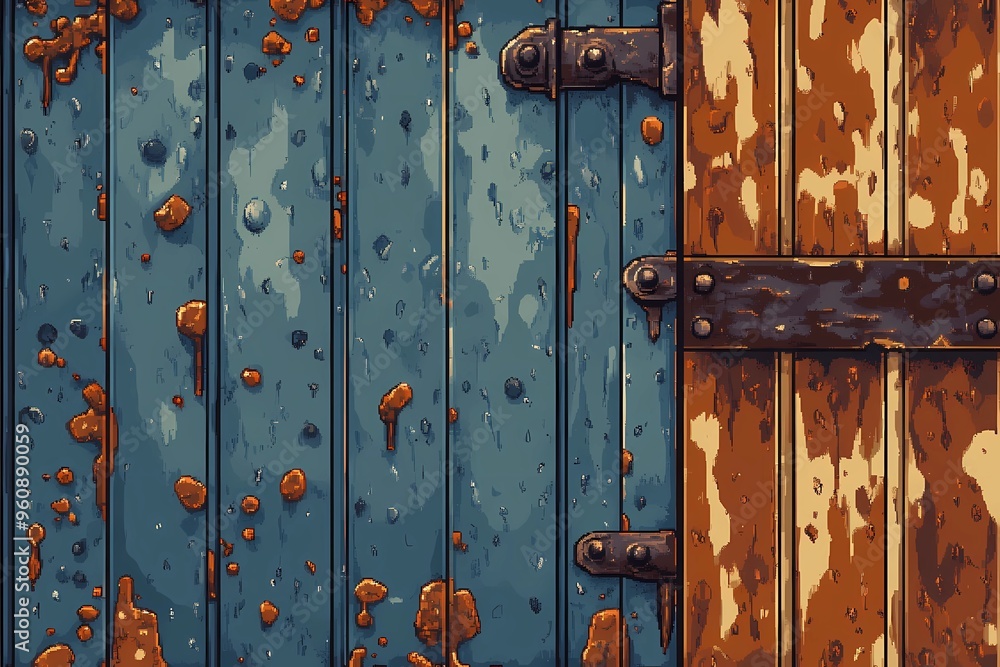 Fototapeta premium Rusty metal texture background, perfect for industrial and vintage designs.