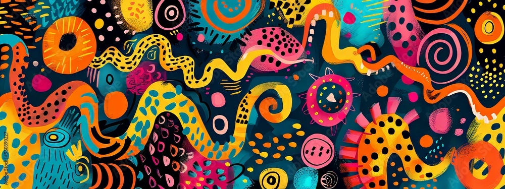 Abstract Art with Vibrant Colors and Geometric Shapes Abstract Art with Vibrant Colors and Geometric Shapes