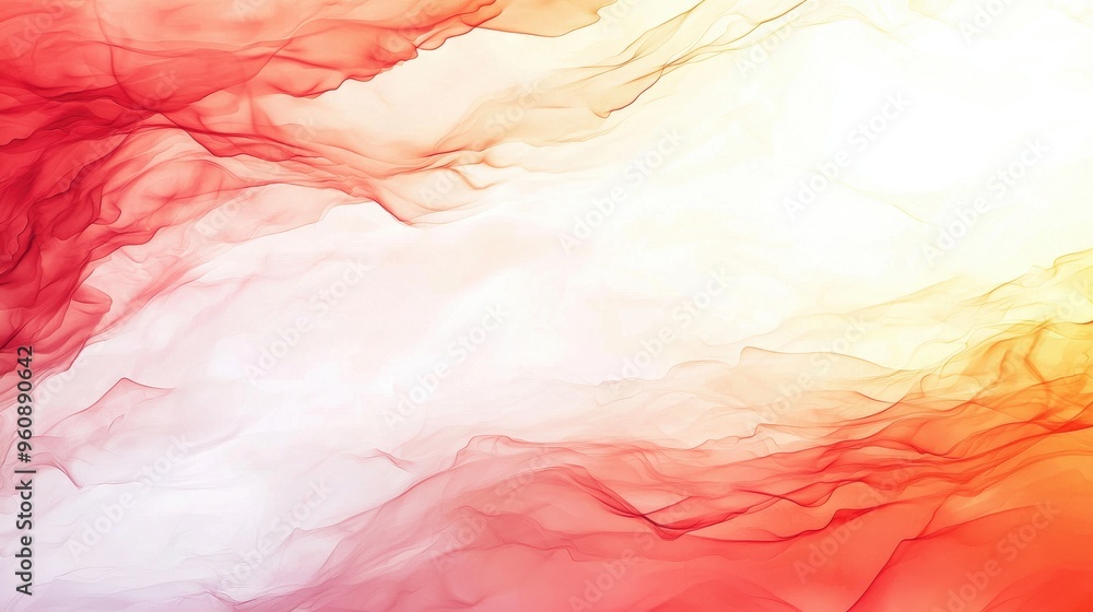 Abstract Red and Yellow Ink Swirls Background Abstract Red and Yellow Ink Swirls Background