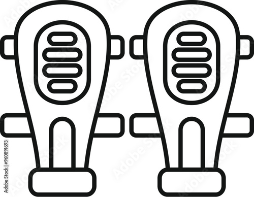 Football shin guards protecting legs, safety equipment for playing sports, avoiding injuries during match