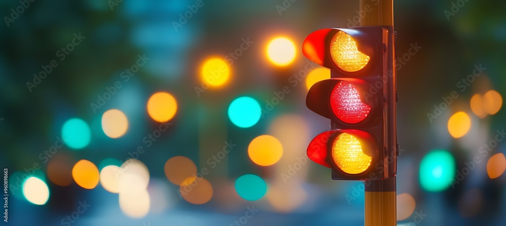 Fototapeta premium Green Means Go Red Means Stop: Traffic Lights