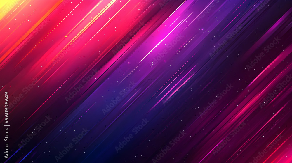 Abstract Neon Lines Background with Glowing Stripes and Stars Abstract Neon Lines Background with Glowing Stripes and Stars