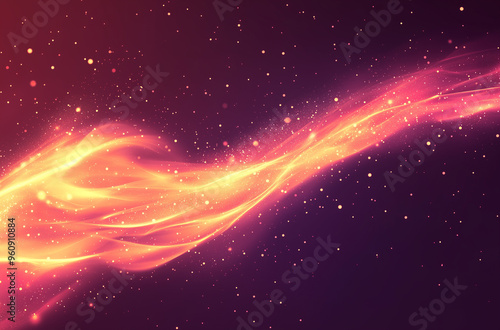 Fiery Red Flare on a Light Purple Background: A Burst of Color