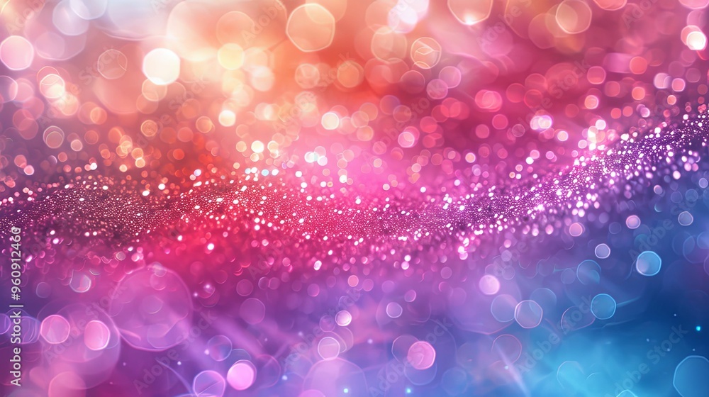 Abstract Purple and Blue Bokeh Background with Glittering Texture Abstract Purple and Blue Bokeh Background with Glittering Texture