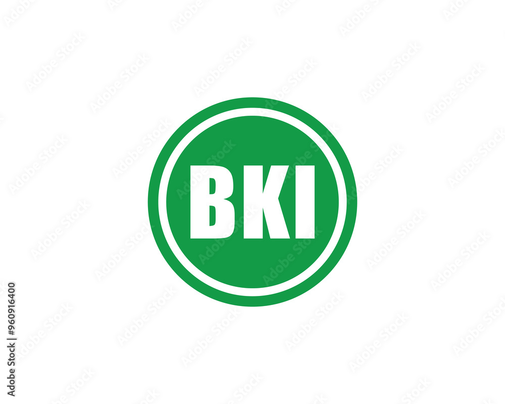 BKI logo design vector template. BKI BKI logo design vector template. BKI