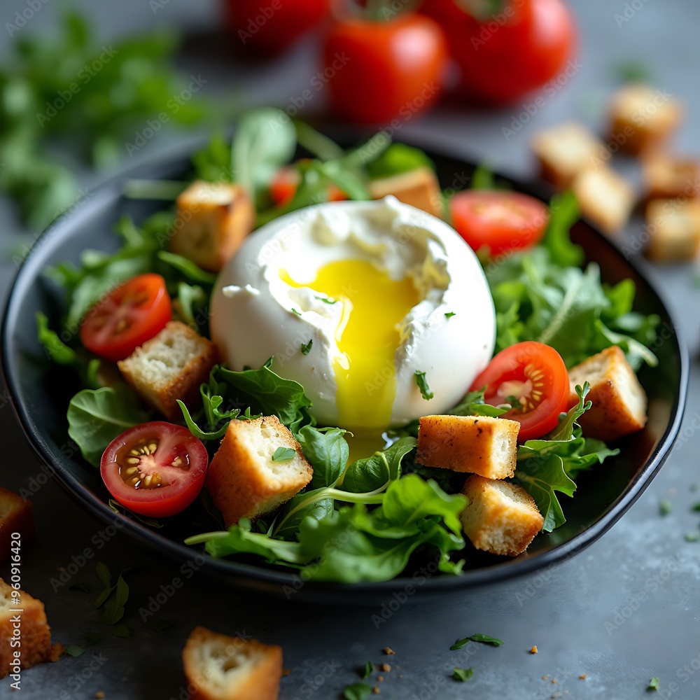 A plate of whipped ricotta with fresh roasted peaches and pitta slices served with a balsamic drizzle and herbs. A plate of whipped ricotta with fresh roasted peaches and pitta slices served with a balsamic drizzle and herbs.
