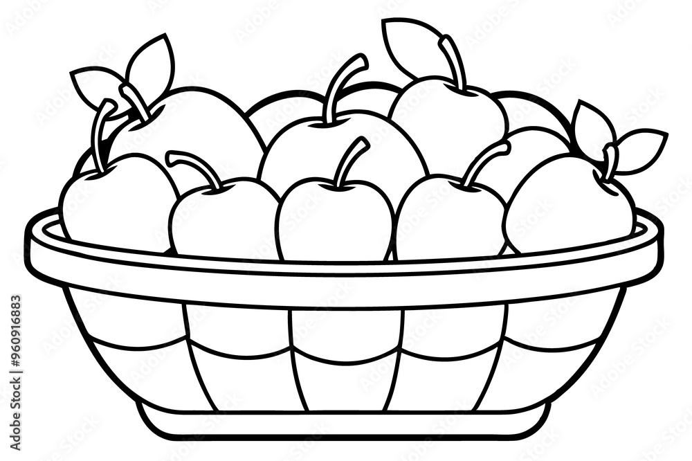 Basket of Apples on Transparent Background - Ideal for Graphic Design Projects Basket of Apples on Transparent Background - Ideal for Graphic Design Projects