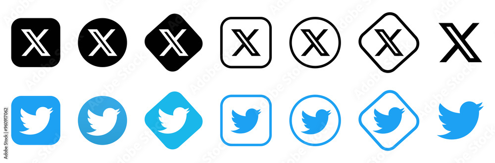 x , twitter icon. x, twitter logo. x, twitter editorial background ...