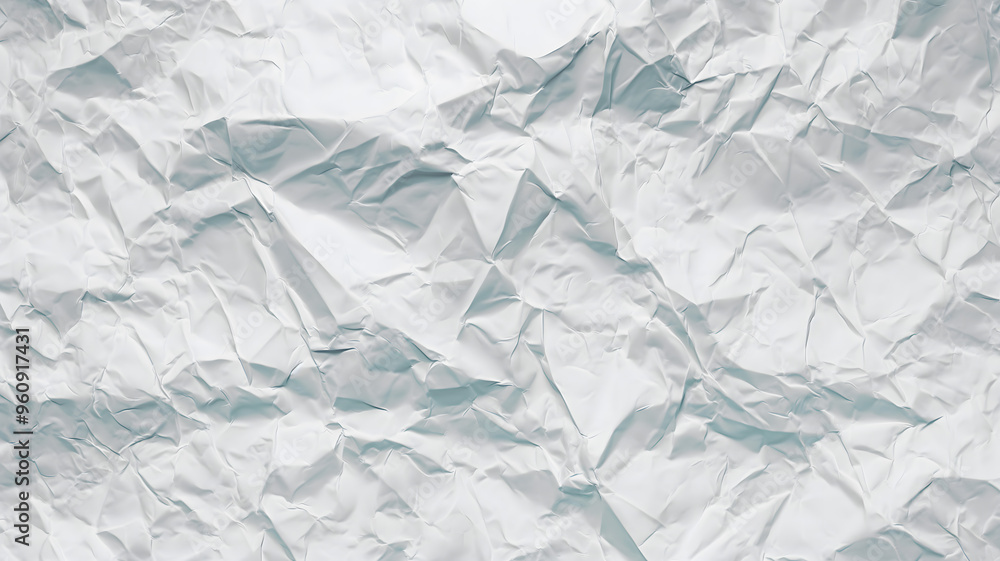 Obraz premium Crumpled White Paper Texture