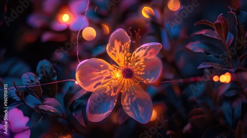 Flower Blossom with Lights