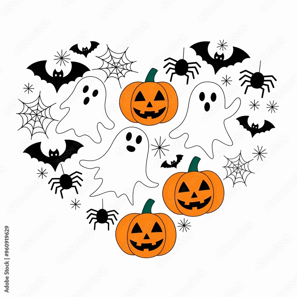 Heart Halloween art Heart Halloween art