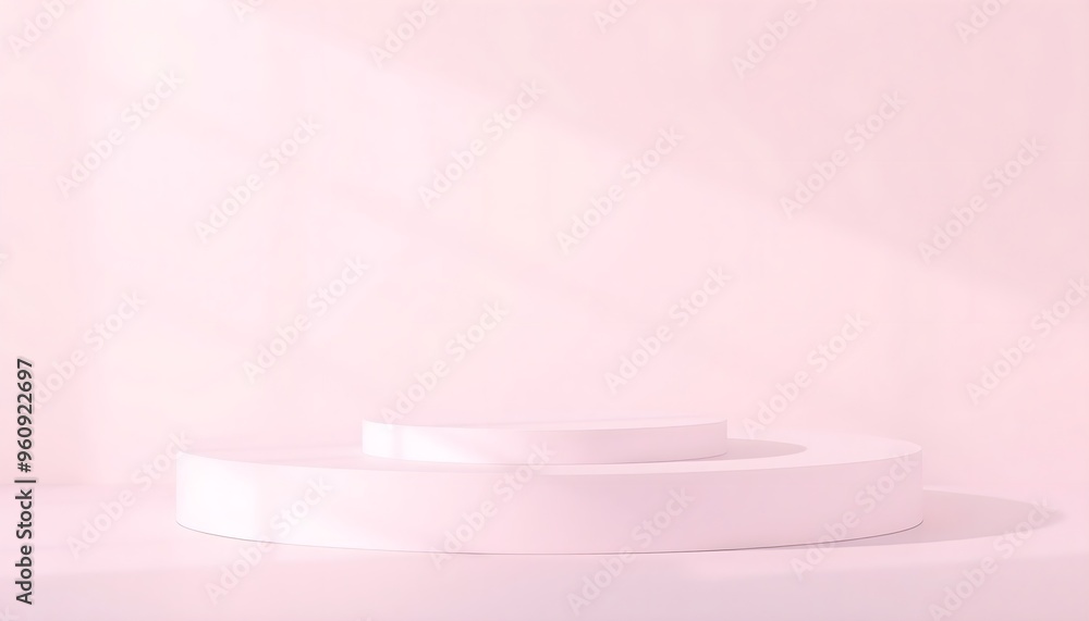 Pastel white podium pedestal with matte color background. Style-47 Pastel white podium pedestal with matte color background. Style-47