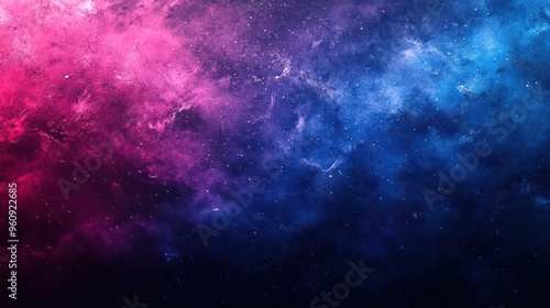 a colorful nebula sky with space stars, featuring a vivid palette of blues, purples, pinks,