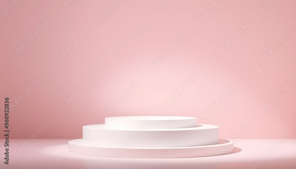 Pastel white podium pedestal with matte color background. Style-57 Pastel white podium pedestal with matte color background. Style-57