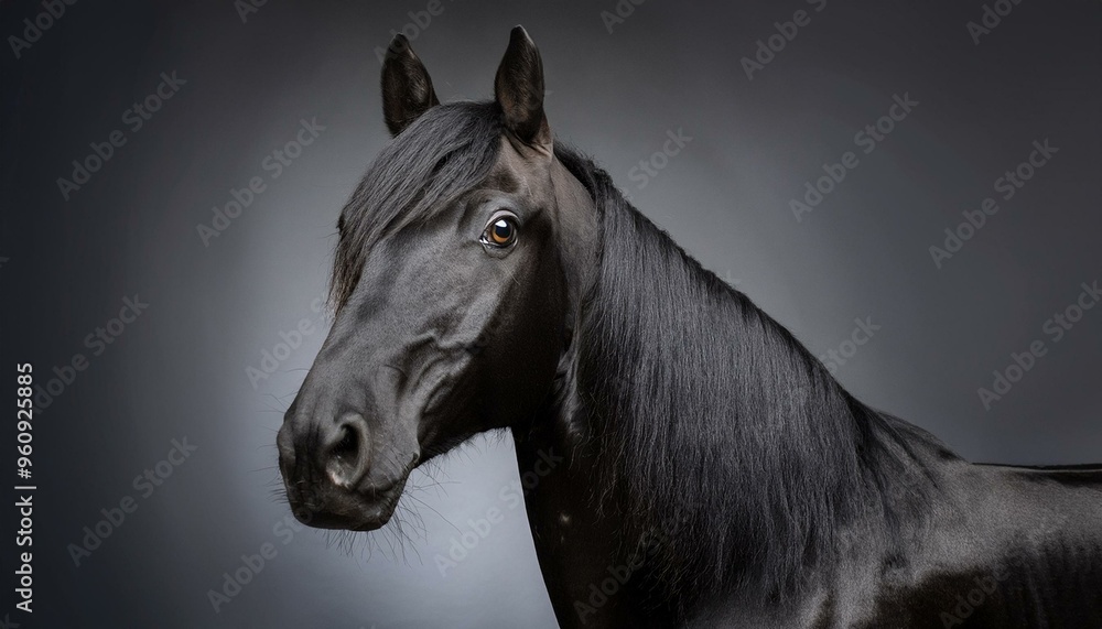 Fototapeta premium 사실적인 말 사진 이미지