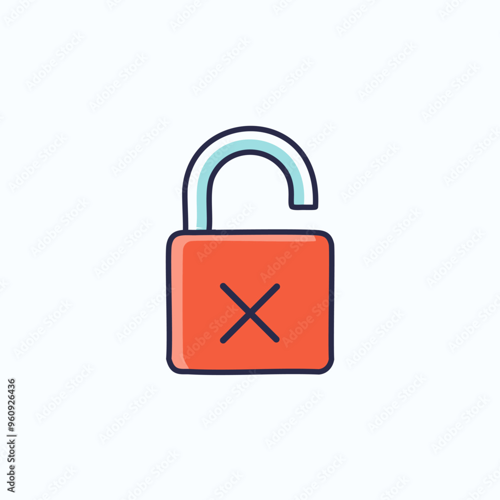 Lock icon. Locked padlock. Security symbol. Vector illustration. Lock icon. Locked padlock. Security symbol. Vector illustration.