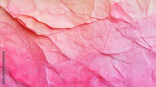 Wallpaper Mural The surface features an abstract crumpled paper texture in varying shades of pink, providing a gentle and artistic background Torontodigital.ca