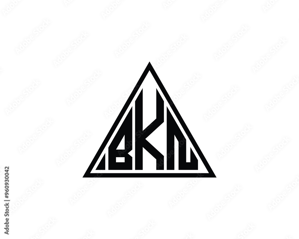 BKN logo design vector template. BKN BKN logo design vector template. BKN