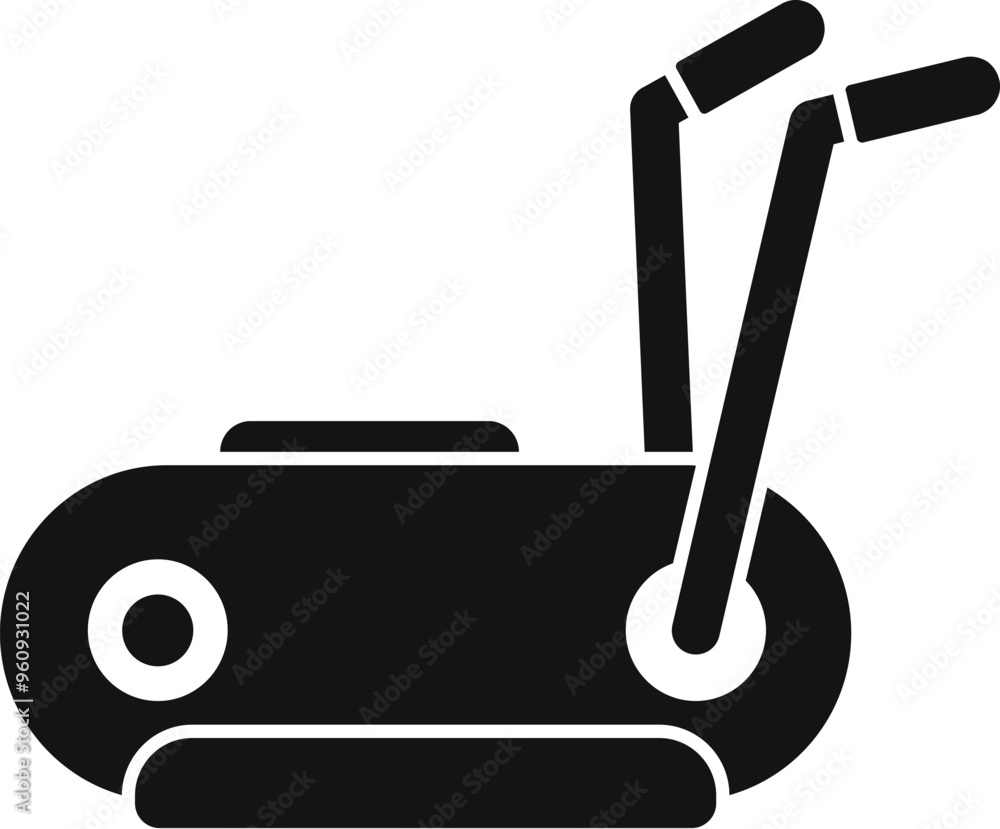 This simple vector icon of an elliptical trainer machine represents the concept of working out This simple vector icon of an elliptical trainer machine represents the concept of working out