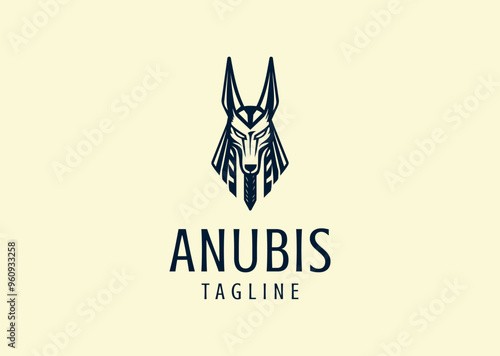 Vector illustration of Anubis Logo Design