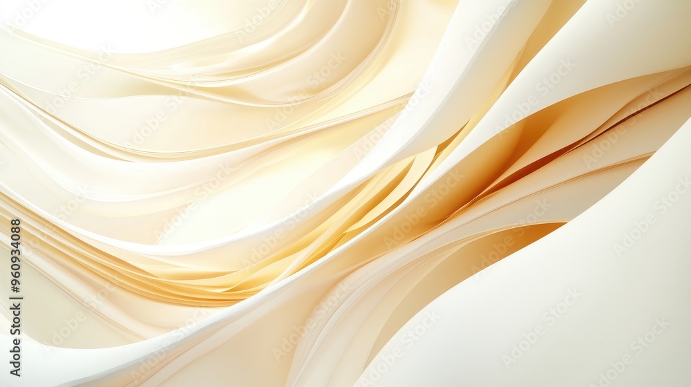 Abstract Beige and White Curved Lines Background Abstract Beige and White Curved Lines Background
