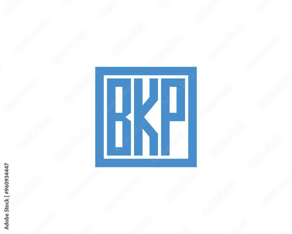Obraz premium BKP logo design vector template. BKP