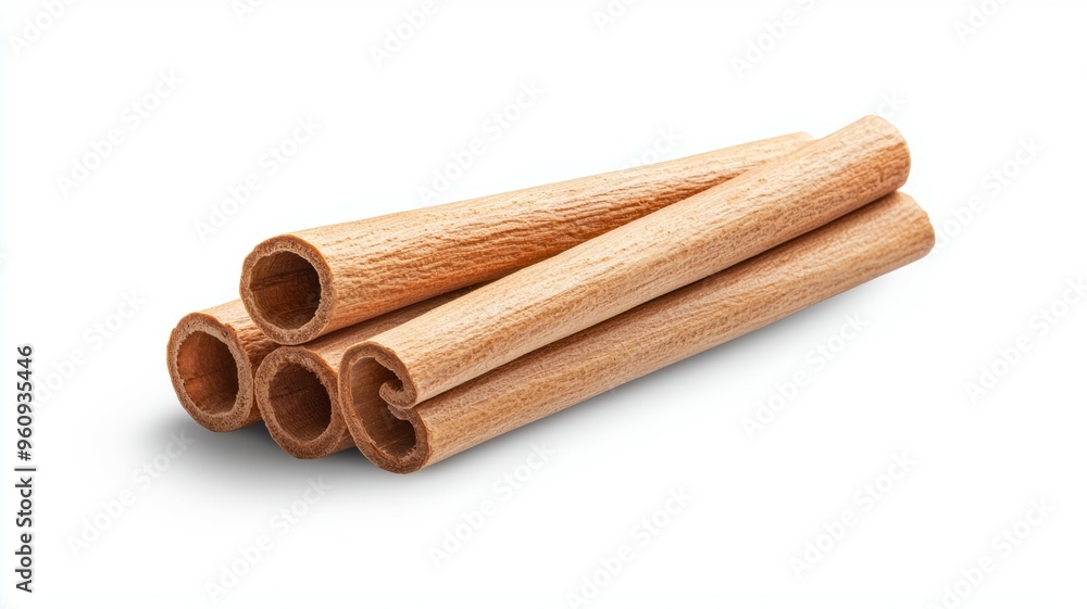 A pile of cinnamon sticks A pile of cinnamon sticks