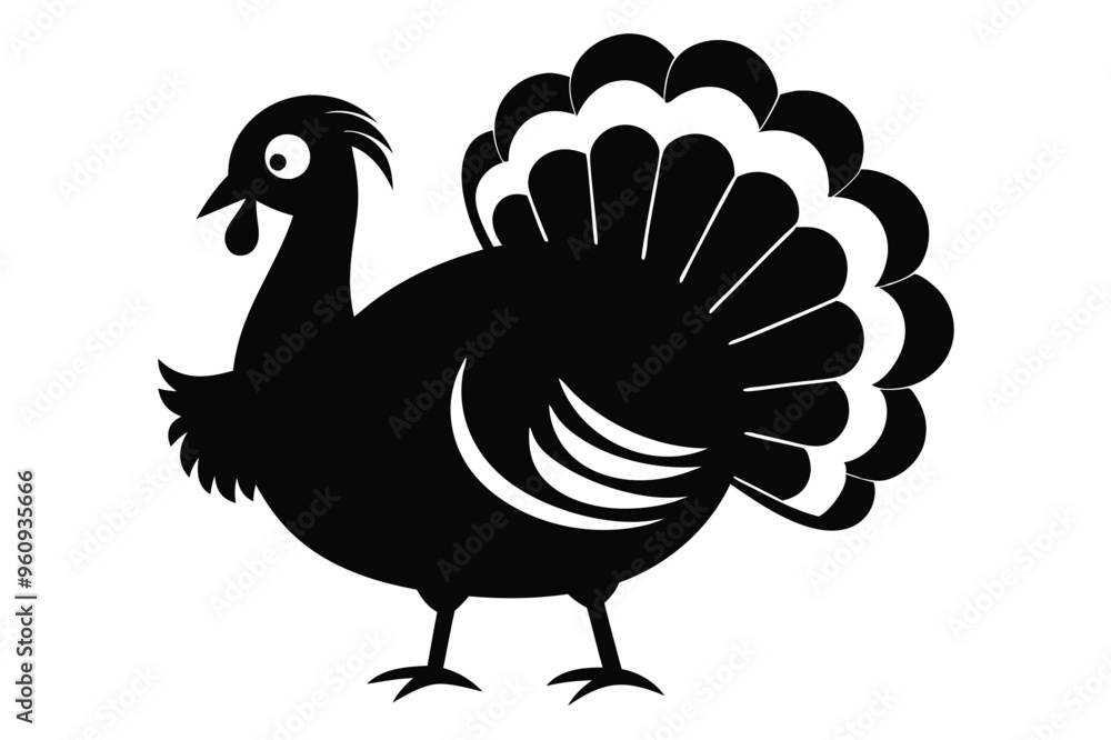 turkey vector illustration silhouette vector illustration black and white turkey vector illustration silhouette vector illustration black and white