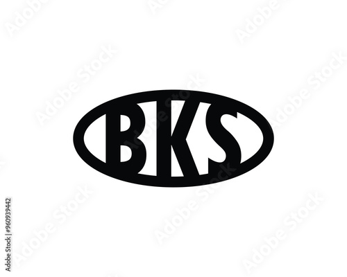 BKS logo design vector template. BKS photo