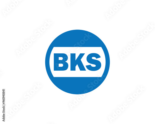 BKS logo design vector template. BKS photo