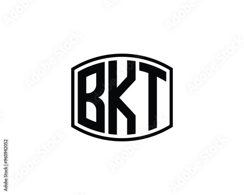 BKT logo design vector template. BKT photo