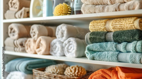 Storage Cabinets: Enclosed cupboards designed to store laundry supplies, cleaning agents, and other items, ensuring they remain organized and concealed.
