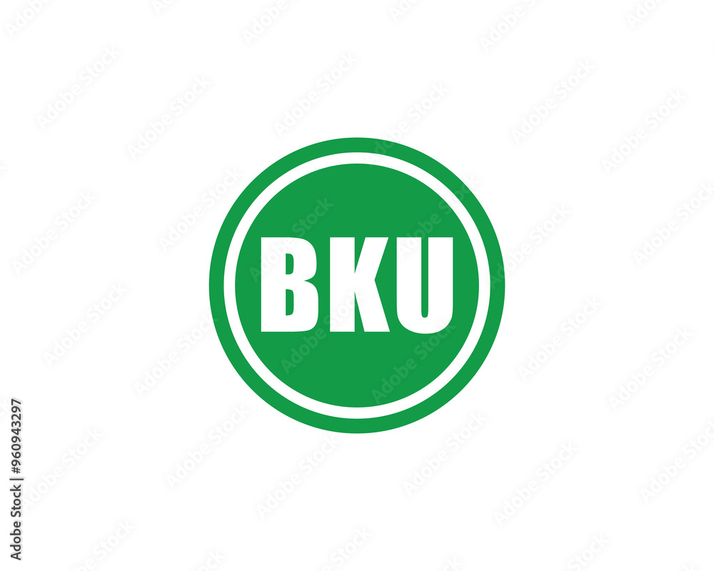 BKU logo design vector template. BKU BKU logo design vector template. BKU