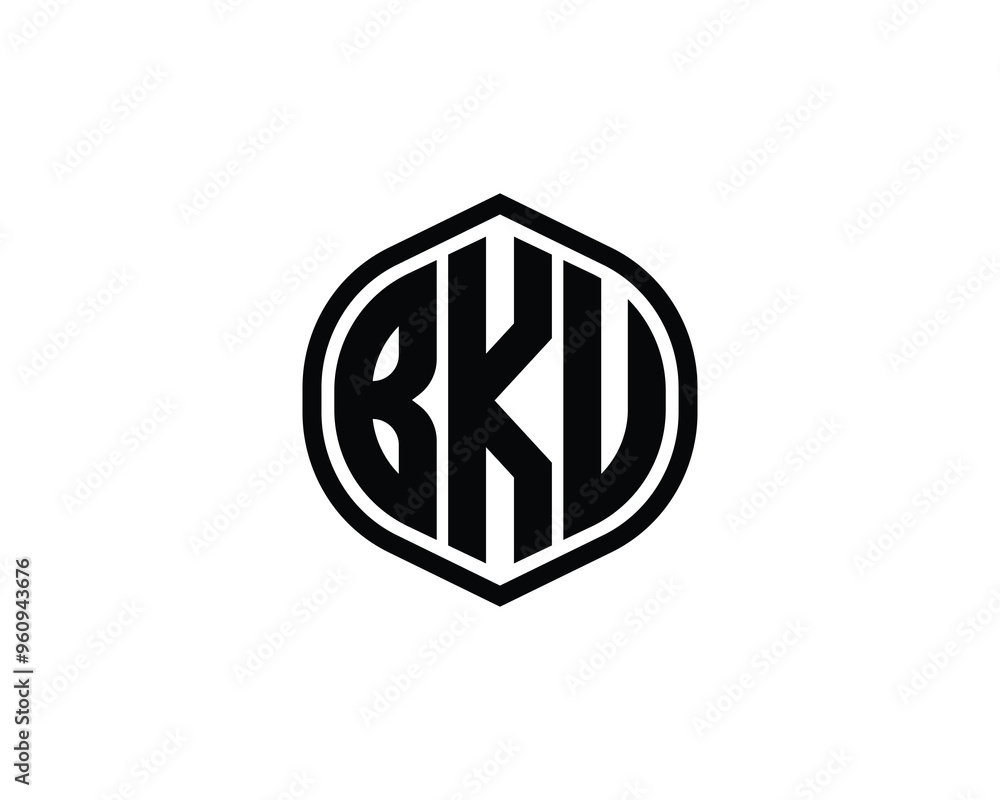 BKU logo design vector template. BKU BKU logo design vector template. BKU