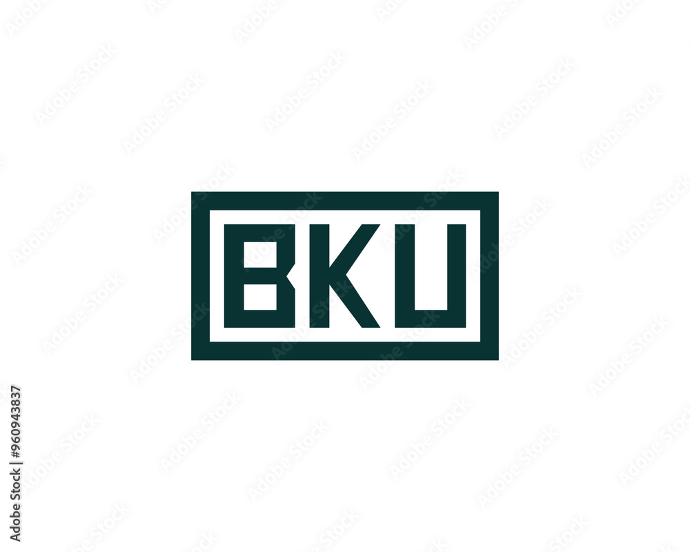 BKU logo design vector template. BKU BKU logo design vector template. BKU