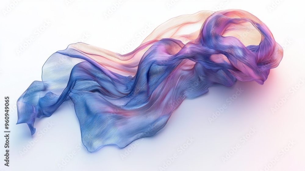 Abstract Colorful Fabric Swirling. Abstract Colorful Fabric Swirling.