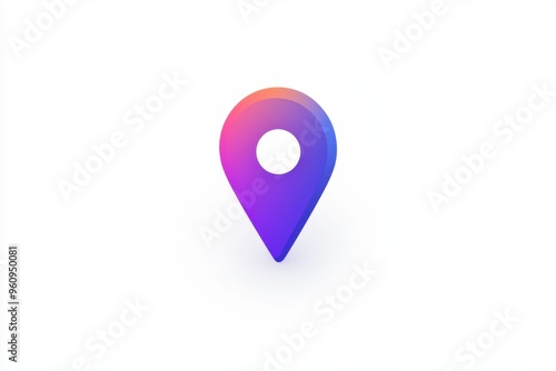 3D Gradient Location Pin Icon. Free Download 3D Gradient Location Pin Icon. - GFXLoad