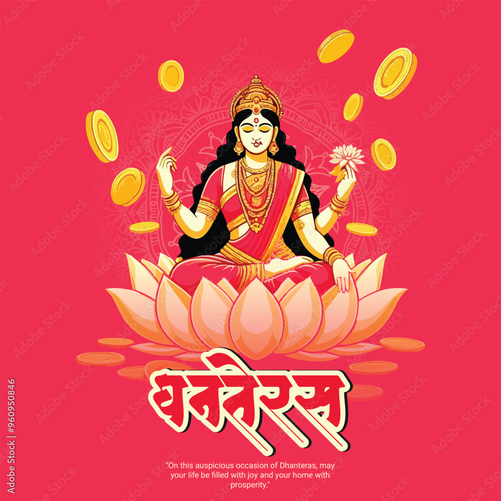 Happy dhanteras social media post template in the Hindi language Happy dhanteras social media post template in the Hindi language