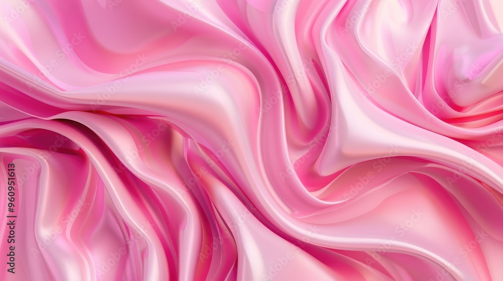 Fototapeta premium Curvy Pink Abstract Background