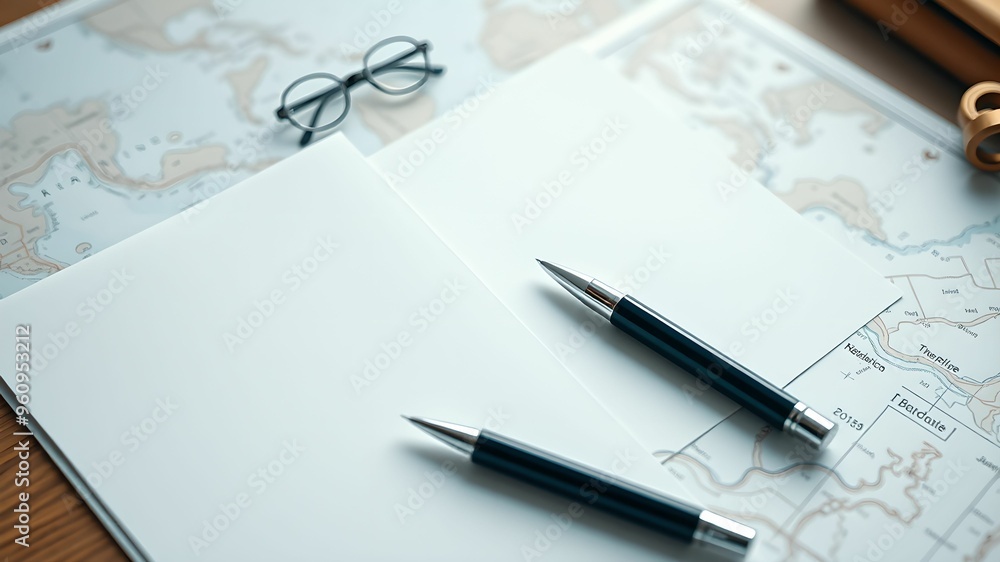 Minimalist Travel Itinerary in Soft Pastel Shades Minimalist Travel Itinerary in Soft Pastel Shades