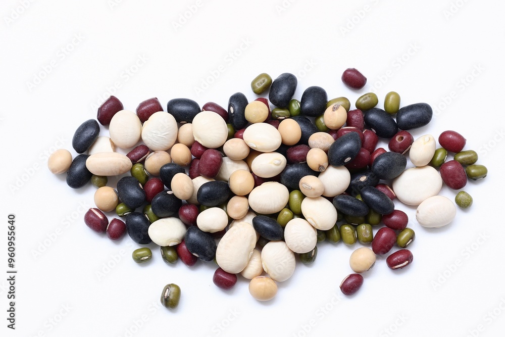 Beans on white background Beans on white background
