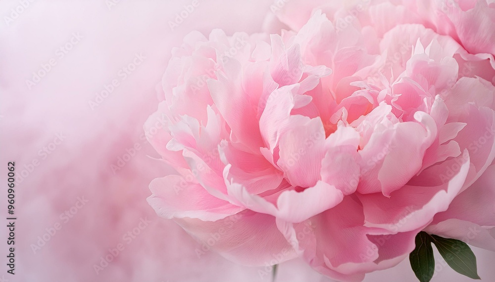 A single, soft pink peony flower in full bloom, painted with gentle watercolor strokes. A single, soft pink peony flower in full bloom, painted with gentle watercolor strokes.